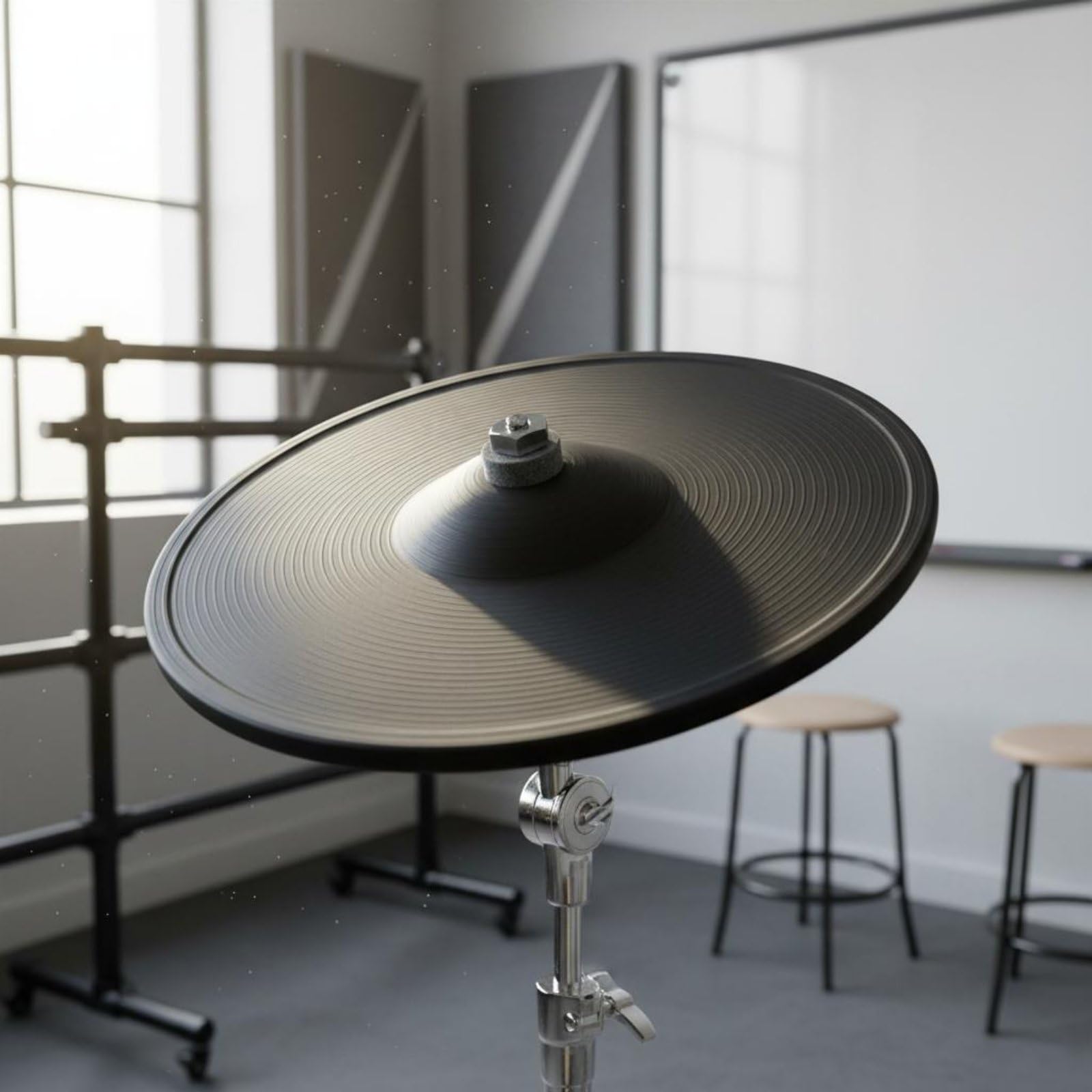 Piatto Elettronico Batteria Pad Trigger Accessorio Musicale Risposta Rapida Compatibilità Universale Adatto Percussioni Studio Scuola, Fan1TriggerCymbal
