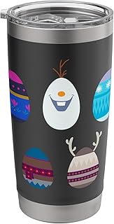 Disney Frozen Elsa Anna & Olaf Decorated Holiday Easter Eggs Stainless Steel Insulated Tumbler