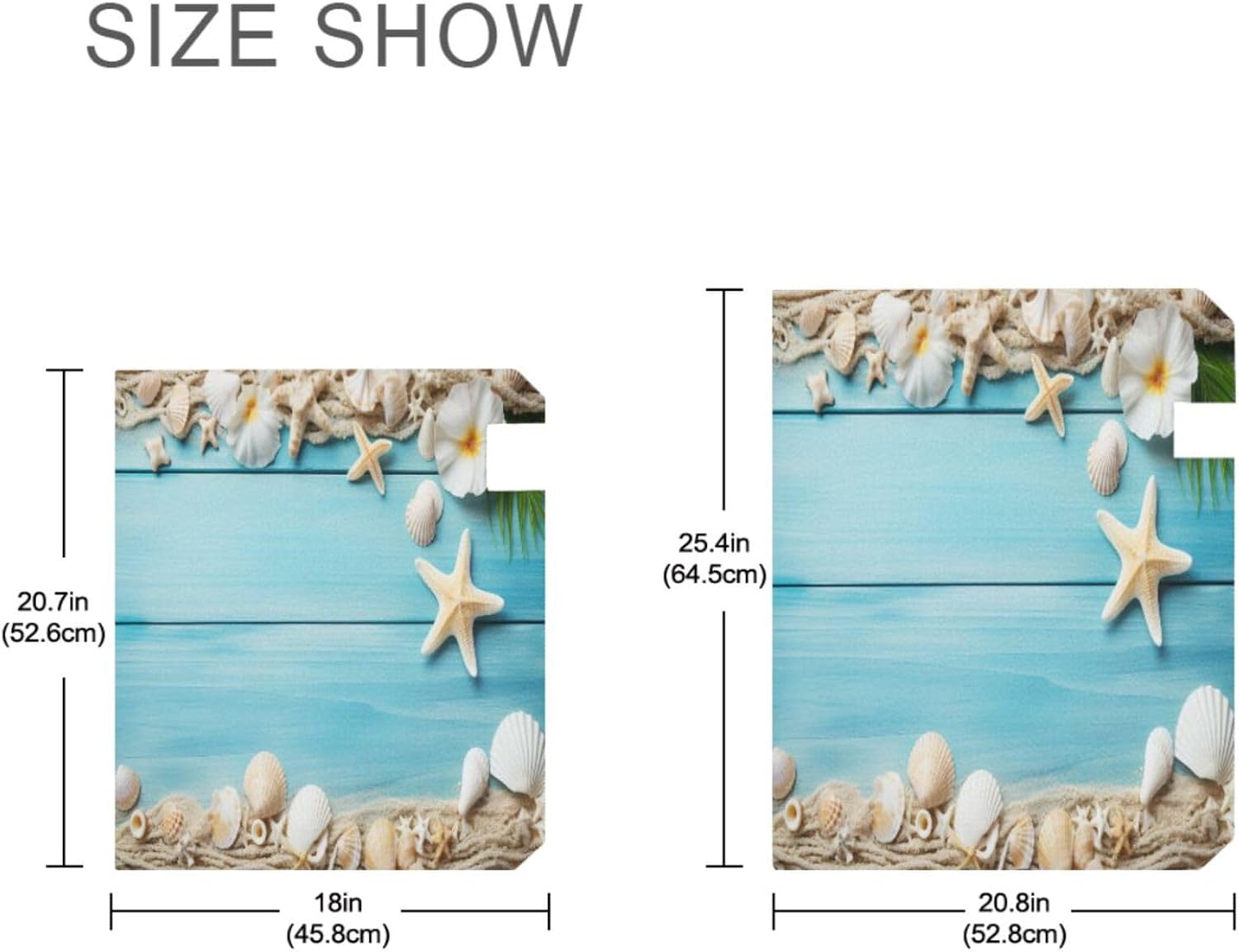 Beach Theme Mailbox Cover Magnetic Standard Size 21X18 Inch Post Letter Box Cover Wraps for Garden Yard Home Decor