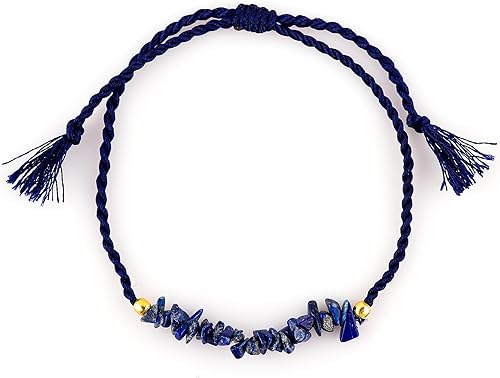 Miniatura 21 de TGH Pulsera Trenzada de Gemas Naturales Sin Cortar en Chip para Hombres y Mujeres – Pulsera de Cristal Curativo Hecha a Mano Ajustable – Joyería