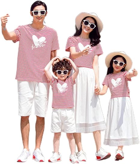 Amazon | [osseoca] 親子ペア おそろい服 親子服 家族 ママと娘 父と