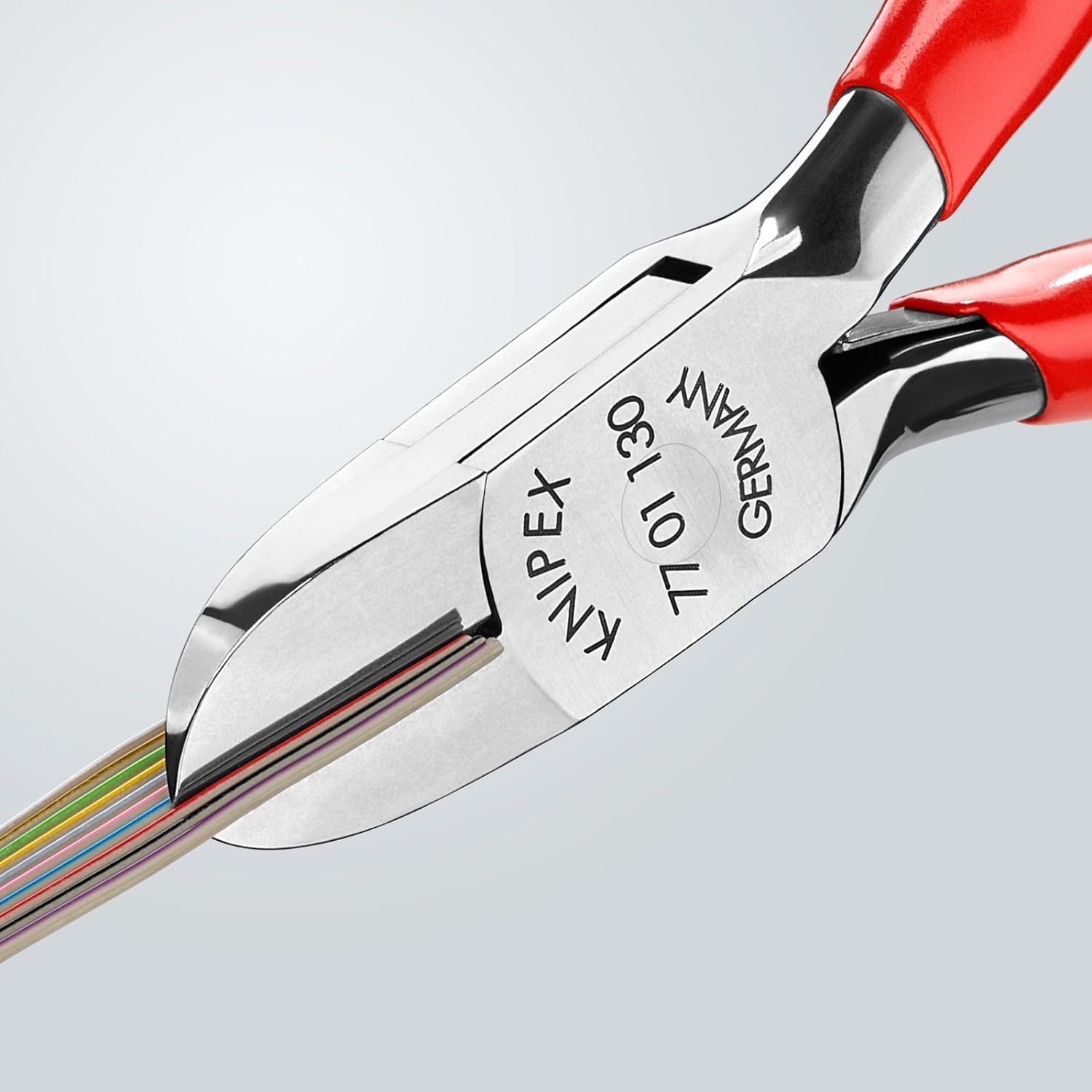 KNIPEX Elektronik-Seitenschneider mit Kunststoff überzogen 130 mm 77 01 130