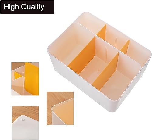 Miniatura 7 de Ctcwsh Organizador multifuncional para lápices, extraíble, dividido, oficina, hogar, baño, aula, organizador de plástico, cesta de almacenamiento