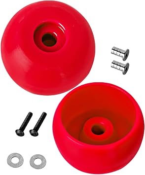Upgrades Parts Side Wheel Replacement Lean Bar Wheels for LOSI 1/4 Promoto-MX Motorcycle RTR FXRlos06000los06002,Red
