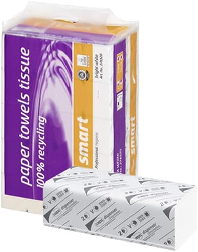 wepa - wepa Essuie-Mains Smart, 240 x 230 mm, pli-V, Extra Blanc