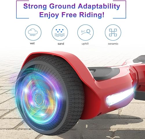 Miniatura 41 de Hoverstar Aeropatineta Bluetooth, ruedas LED, color cromado, autoequilibrio, scooter para niños, adolescentes (negro cromado)