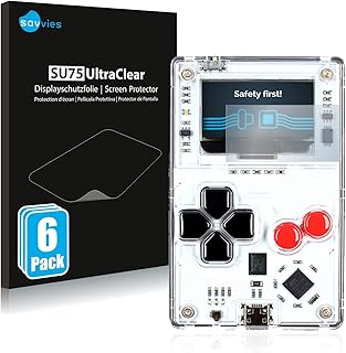 Savvies Screen Protector compatible with Arduboy FX Protection Film Clear 6-Pack