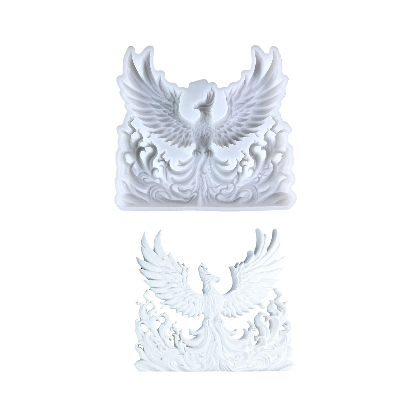 NEWFT Multifuntional 3D Silicone Mold Phoenixes Shape Easy Releasing for Candle Soap and Cake Suitable for Home Decors