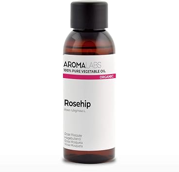 ORGANIC - ROSEHIP Oil - 50ML - 100% Pure, Natural, Cold Pressed And Cosmos Certified - AROMA LABS French Brand