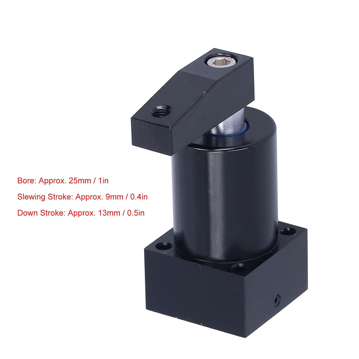 Rotating Clamping Cylinder, Pneumatic Swing Clamp Cylinder, Pneumatic Air Rotating Cylinder 90 Degree for Industrial (SRC25X90R)