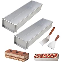 11.81x3.94x2.36in Rectangle Tiramisu Cake Mold Nonstick, Food-Grade Tiramisu Cake Pan Removable, Tiramisu Cake Baking Pan Long Rectangle Cake Pan Detachable Bread Baking Pan Easy Release 2