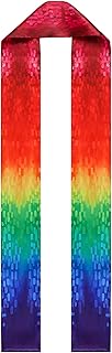 Gods Promise Overlay Stole 110" Priest Clergy Stole Priest Sash Scarf Rainbow Stoles for Priests Costume Church Minister Pastor Shawl Wedding Officiant Baptisms Easter Confirmation Decor