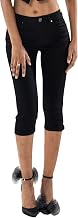 Nina Carter P132 Women's Capri Skinny Fit Jeans High Waist Jeans Used Look Wash Effect