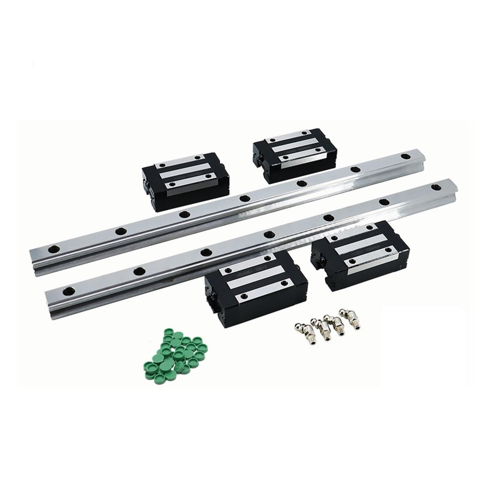 Produktbild von Linearführungs-Set HGR25 – 2 Schienen 900 Mm + 4 HGW25CC Schlitten Für CNC-Maschinen & Automatisierung