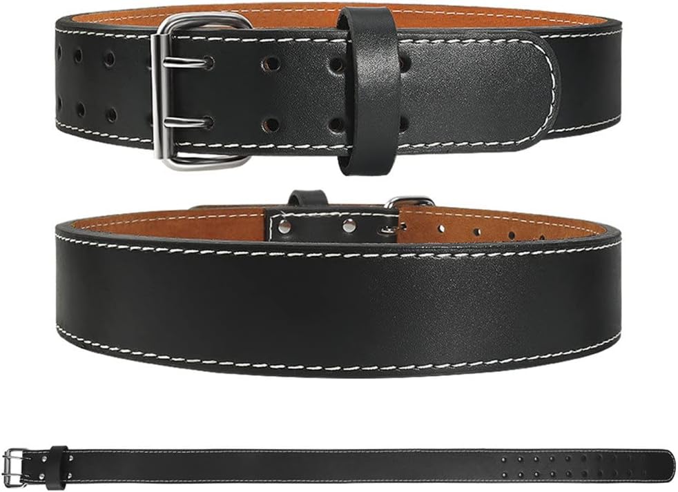 Narrow Fitness Leather Belt Waist Weightlifting Sports Training Powerlifting Belt Men's Leather Waist