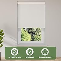 Vista 3 de Persianas motorizadas con control remoto, persianas enrollables inteligentes sin taladro y opacas, persianas automáticas para ventanas, blancas, 23