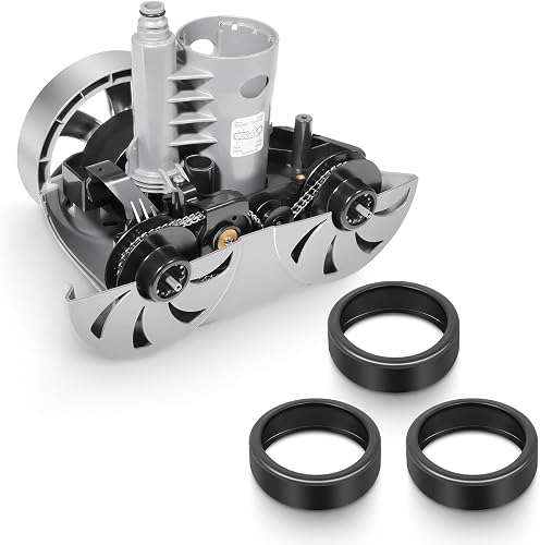 R0543200 Tune-Up Kit + (3 Pack) 48-232 Wide Trax Tires for Polaris 3900 Sport, P39 & 480 - Complete Pool Cleaner Refurbishment Set with Gearbox, Chain System & High-Traction Replacement Wheels