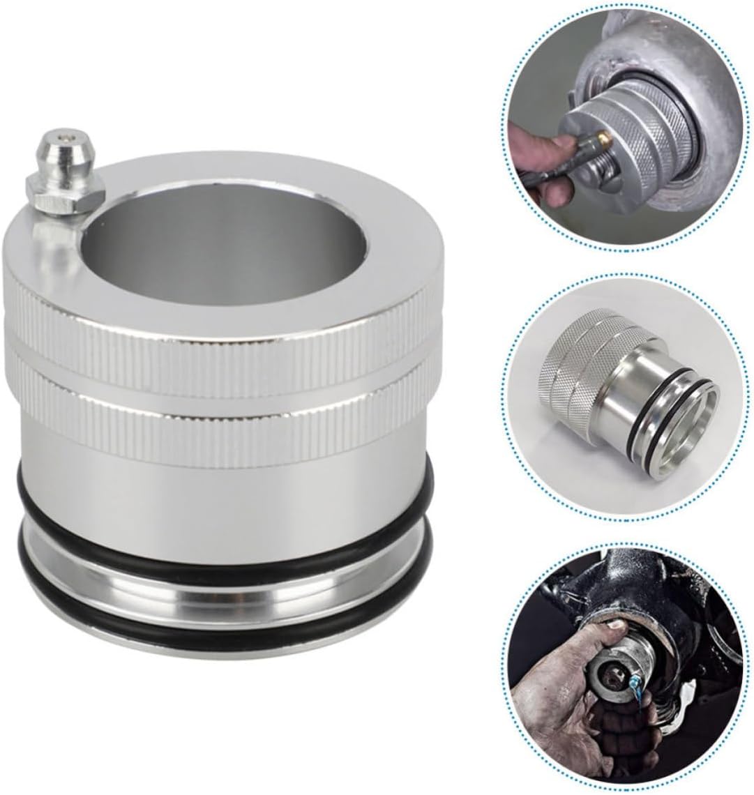 Garneck 40mm Portable Metal Wheel Bearing Tool for Car Multi-Functional Replaceable Bearing Greaser Tool Designed for Vehicle Wheel Maintenance