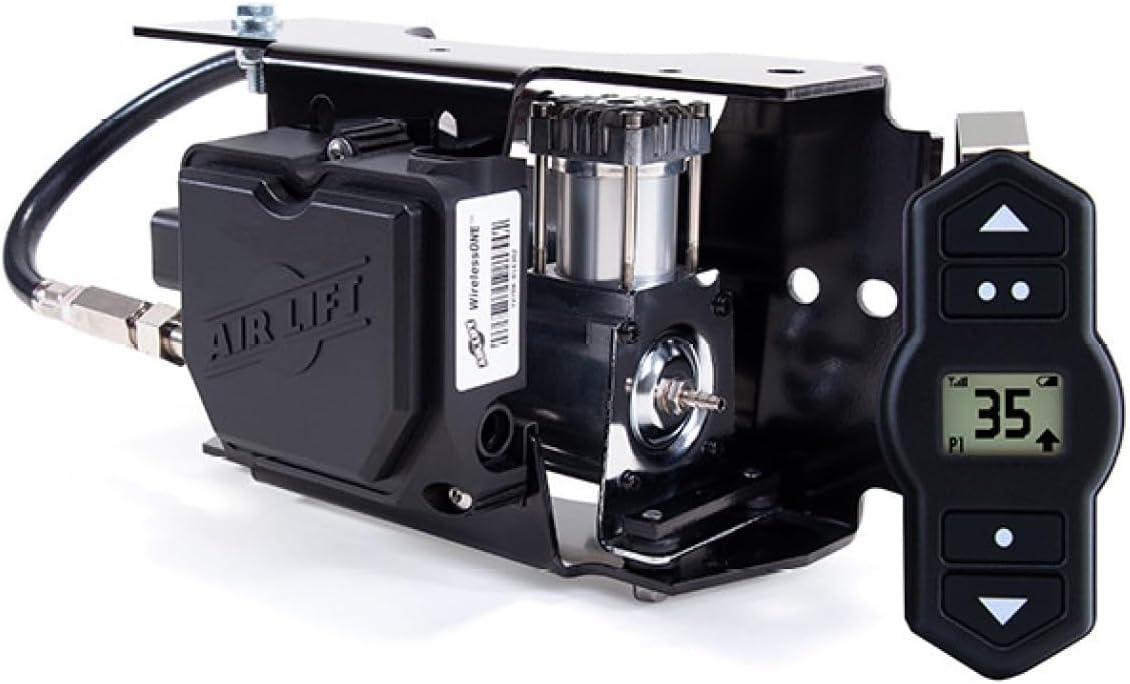 Air Lift LoadLifter 5000 Ultimate Kit & WirelessOne 2nd Gen Air Compressor System with EZ Mount fits 2019 2026 Silverado 1500 (LT Trail Boss) Sierra 1500 (AT4) 4WD | TrendsAuto Decal | 88388 25980EZ