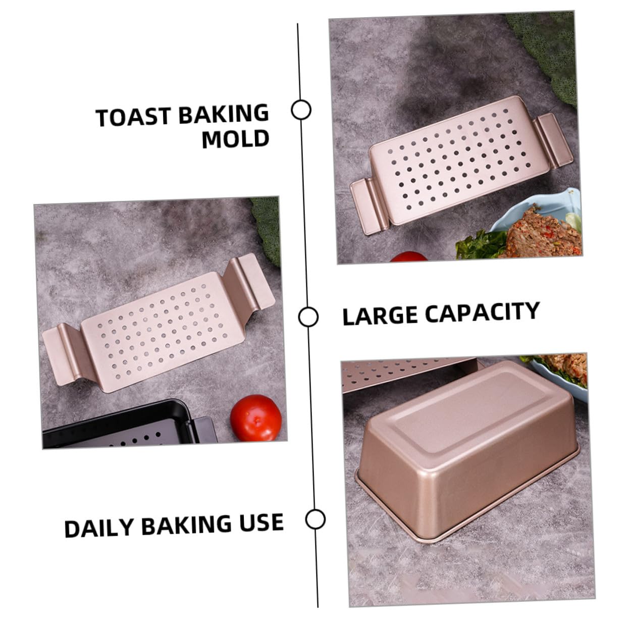 Toastbrotform aus Kohlenstoffstahl mit Antihaftbeschichtung und Deckel Wiederverwendbare Backform für Zuhause und Professionelle Bäckerei