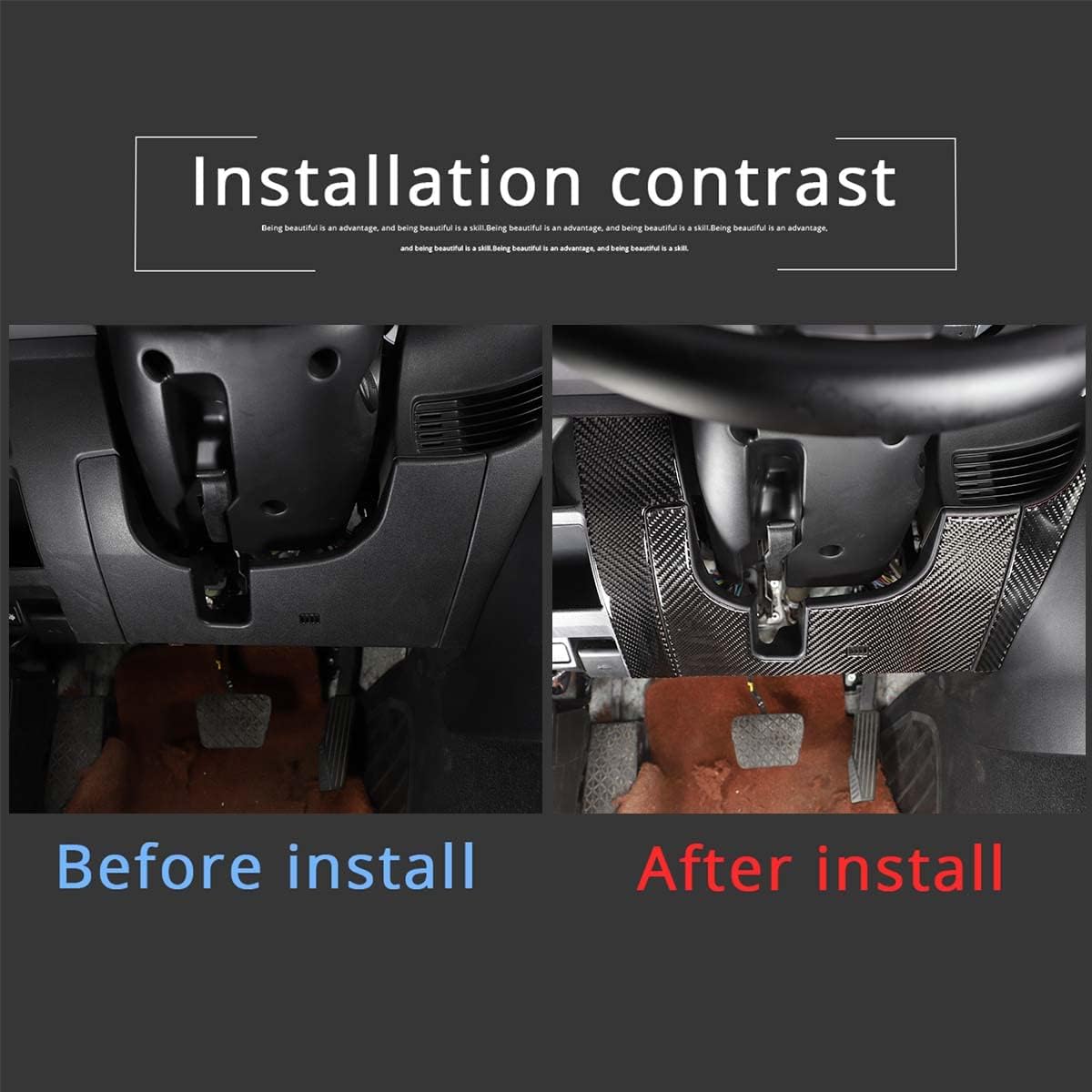 HAPPYHORSE Fit for Mazda MX-5 2009-2014 Car Interior True Carbon Fiber (Soft Carbon Fiber) Decorative Accessories (1642)