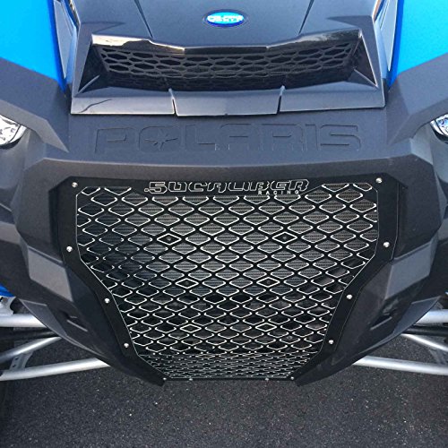 50 Caliber Racing Custom Cnc Billet Aluminum Grille - Powdercoated Orange - Compatible With 2017-2018 Polaris Rzr Xp Turbo 2 & 4 Seat Models [5358A1] #TOP6