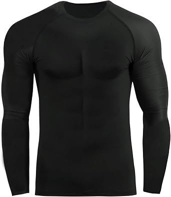ROAR-INT 2Pcs No Gi BJJ Men Rash Guard Set, MMA Shorts Grappling Jiu Jitsu Gym Training Athletic Muay Thai Compression Set