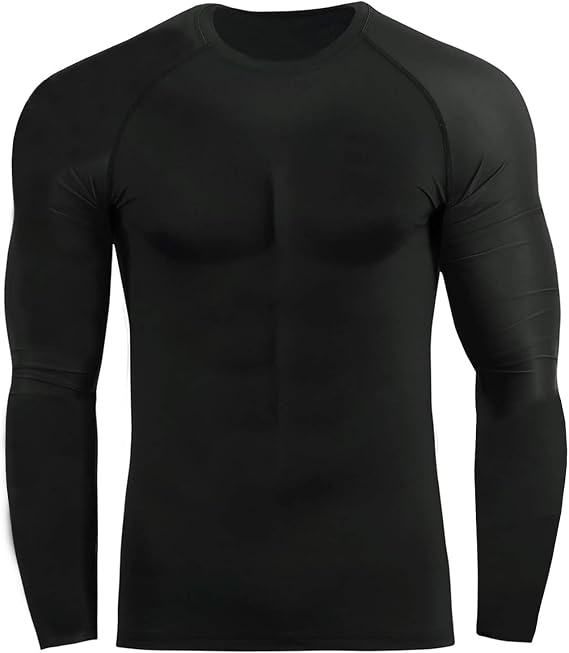 ROAR-INT 2Pcs No Gi BJJ Men Rash Guard Set, MMA Shorts Grappling Jiu Jitsu Gym Training Athletic Muay Thai Compression Set