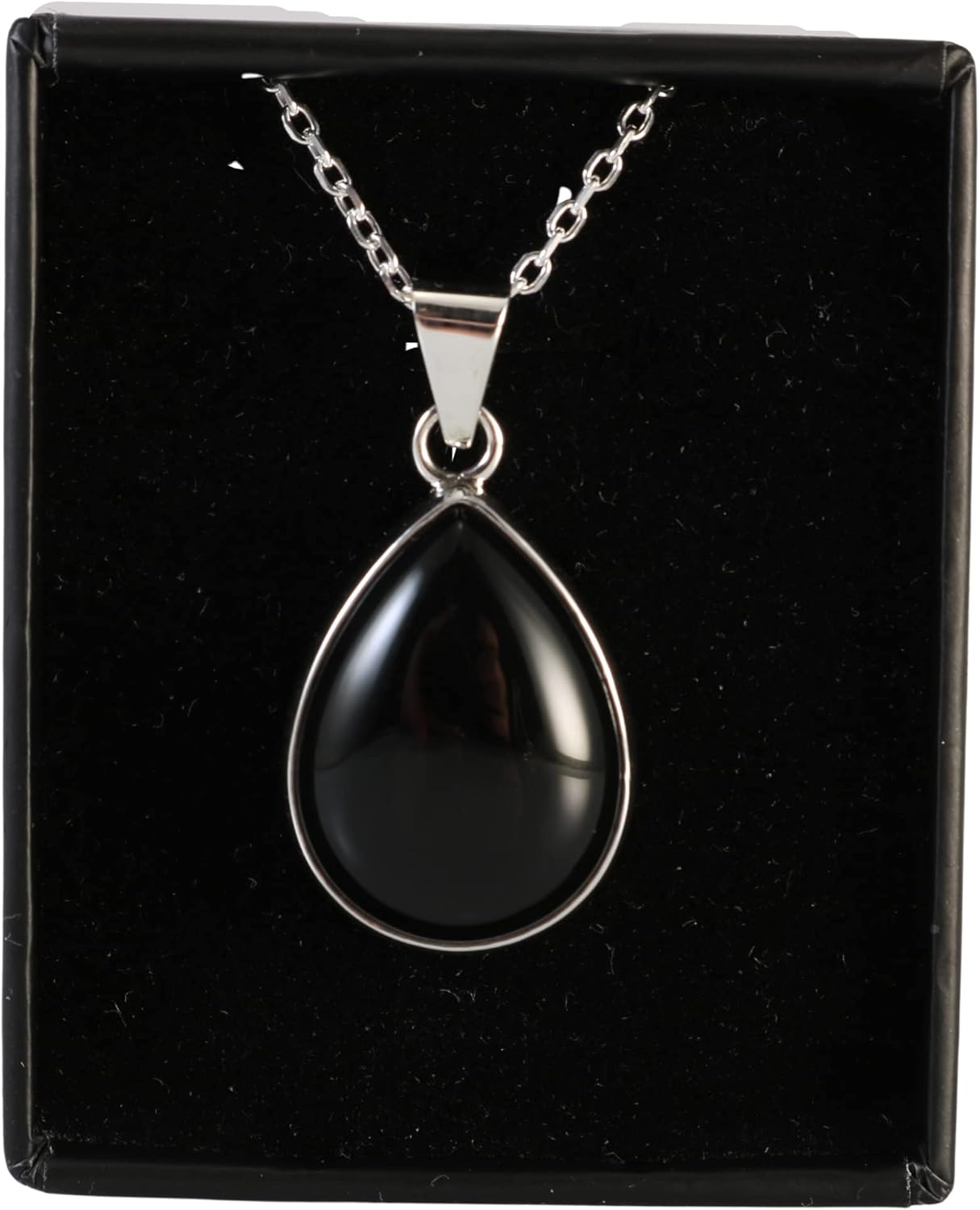 Sterling Silver 925 Teardrop Pear-Shape Gemstone Handmade Pendant Necklace for Women