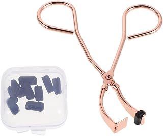 Mini Partial Metal Eyelash Curler, Lightweight Eyelash Curler, Replacement Pads for All Day Eyelash Curl, Precise Makeup