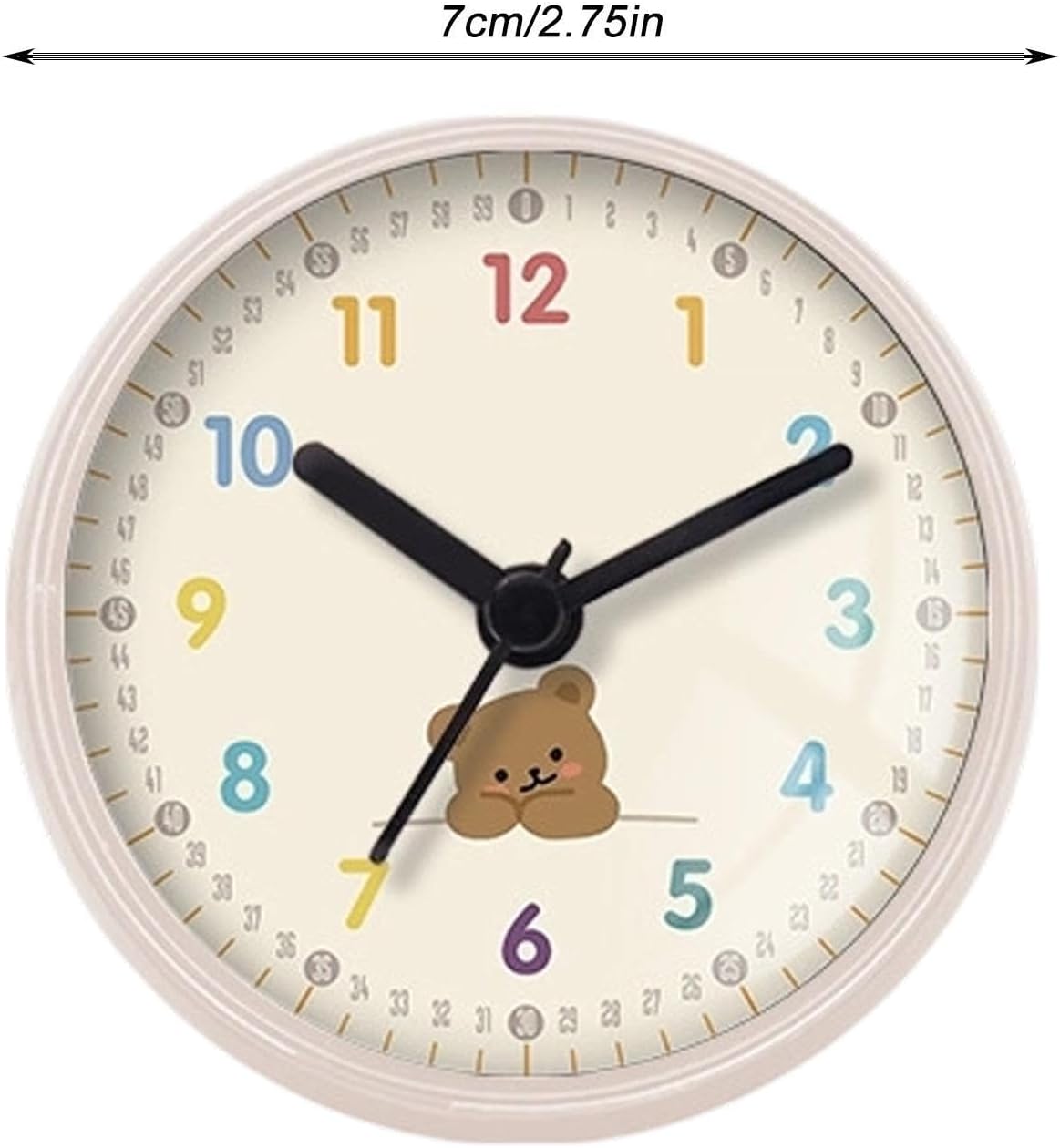 Shower Clock Battery Operated Modern Clear Display No-Drill