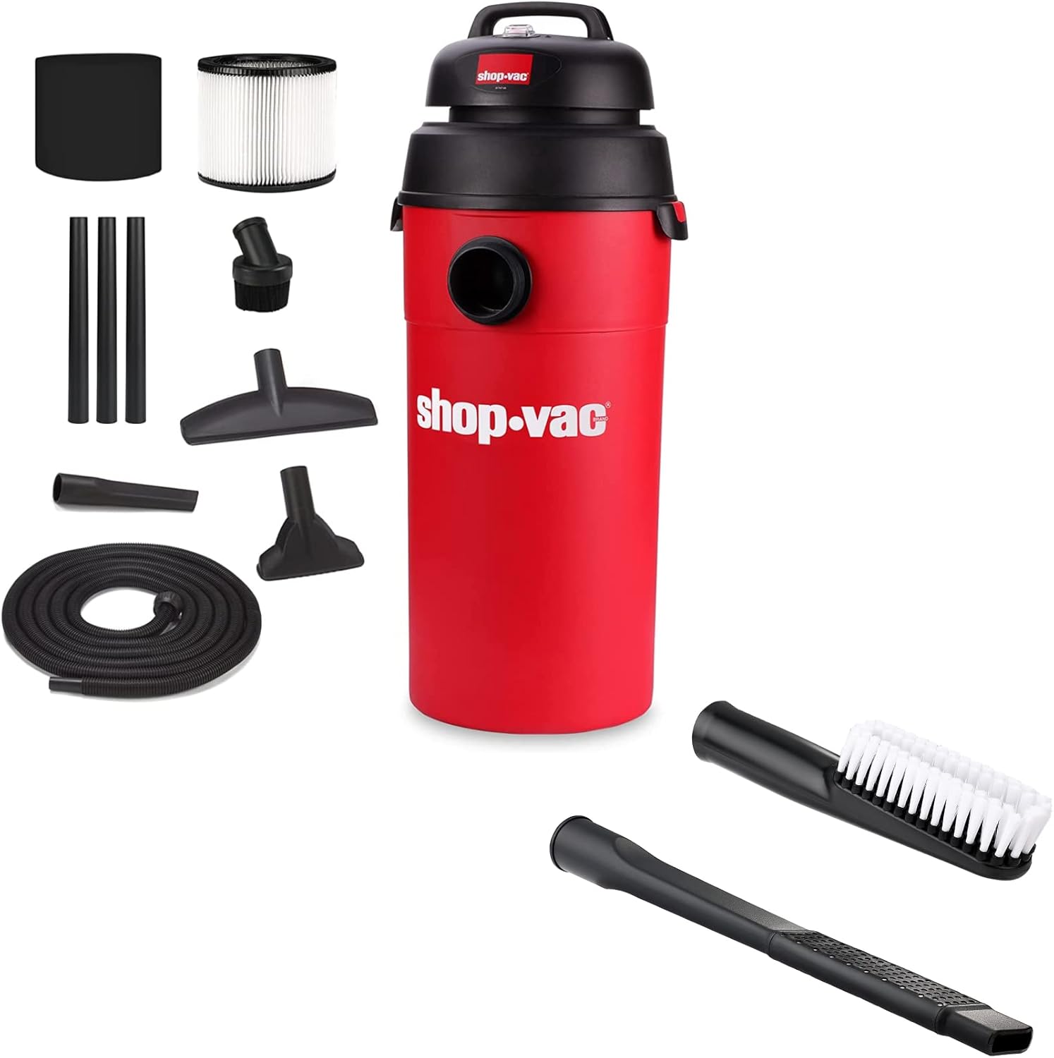 ShopVac 5 Gallon 5.0 Peak HP Wet/Dry Vacuum 2PC 8011848 Car Cleaning Kit