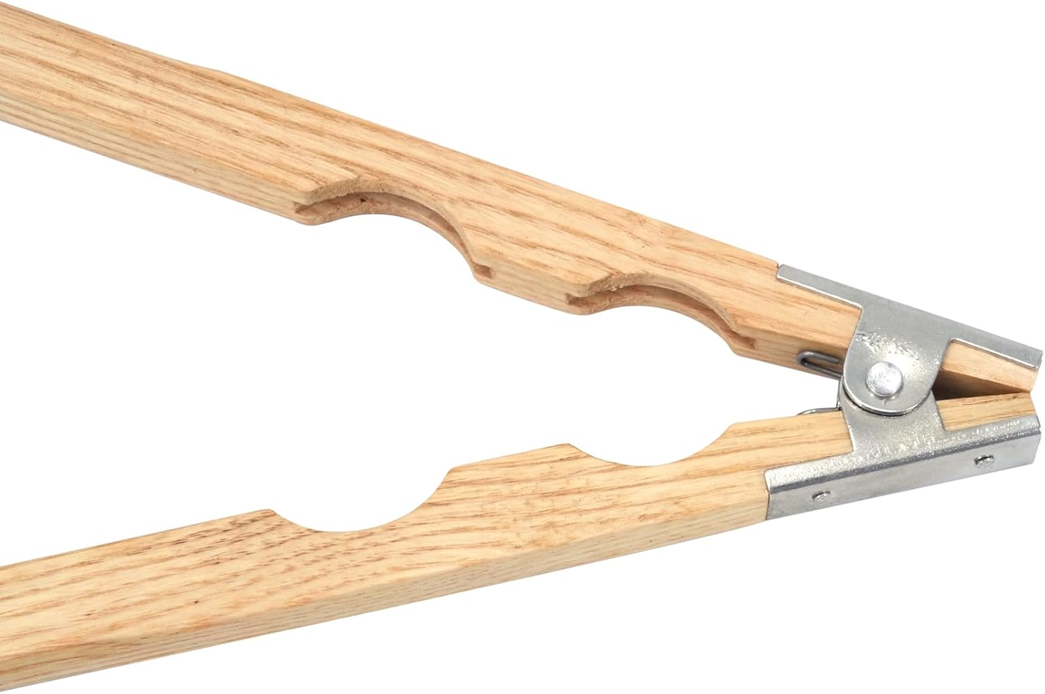 Wood Ring Holder Hand Clamp 8-Inch Wooden Grinding Handle for Jewellery Making, Lightweight Tool with Metal Hinged Spring - Professional Quality for Polishing and Grinding Rings