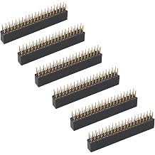 ZDE 6PCS 2x20 40 Pin Stacking Female Header 2.54mm Pitch Pin Headers