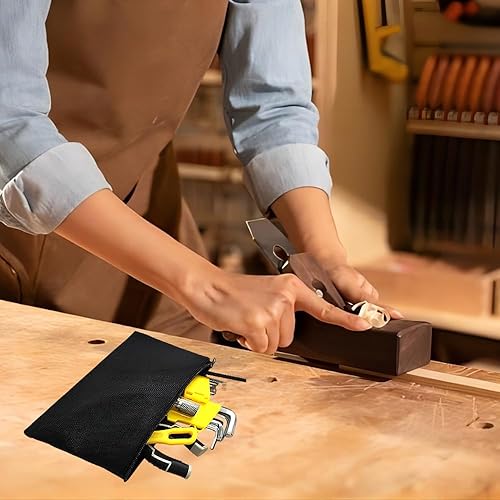 Miniatura 5 de Paquete de 2 bolsas de herramientas pequeñas, bolsa de herramientas, bolsa de herramientas para electricista, bolsas de herramientas multiusos con