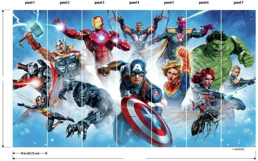 Flаѕh Dеаlѕ - 80% оƒƒ RoomMates RMK11411M Avenger Gallery Art Peel and Stick Wall Mural - 10.5 ft. x 6 ft. Uр Tо 40% оƒƒ RoomMates RMK11411M Avenger Gallery Art Peel and Stick Wall Mural - 10.5 ft. x 6 ft.