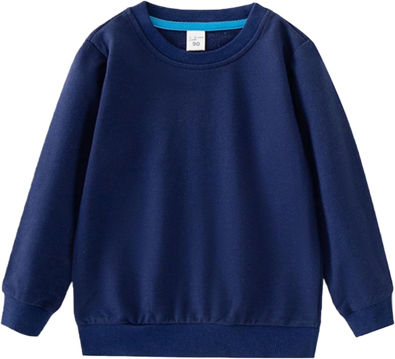 100% Cotton Boys Girls Sweatshirts Thin Pullover Kids Sweatshirts Age 2-14Y | French Terry Sweatshirts for Boys Girls,Basic Unisex Kids Sweatshirts,Soft Warm Long Sleeve Toddler Sweat Shirts for Kids