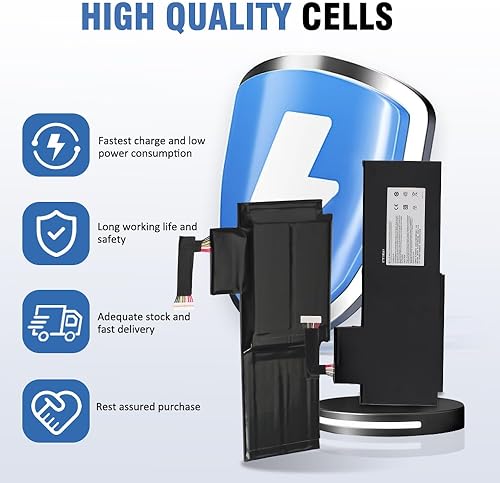 Miniatura 3 de ETESBAY BTY-L76 - Batería de repuesto para portátil MSI GS70 MS-1771 MS-1772 MS-1774 2QC-019XCN para Medion Erazer X7615 X7613 5400mAh