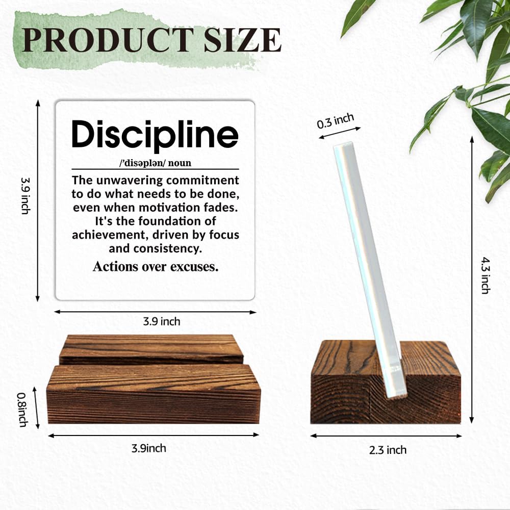 Discipline Definition Acrylic Sign Inspirationa Gifts for Employee image 2