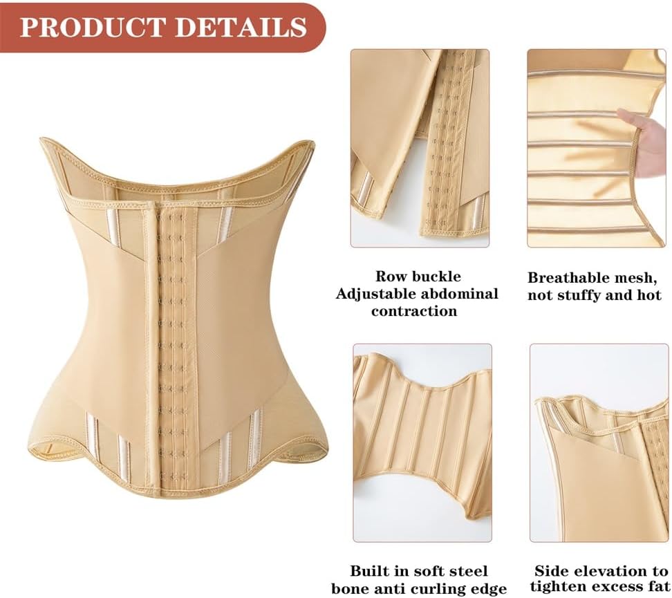 Waist Cincher Corset Sport Girdle Trimmer Double Belt Wrap Waist Trainer Shaperwear Tummy Control Shaper for Women - Image 2