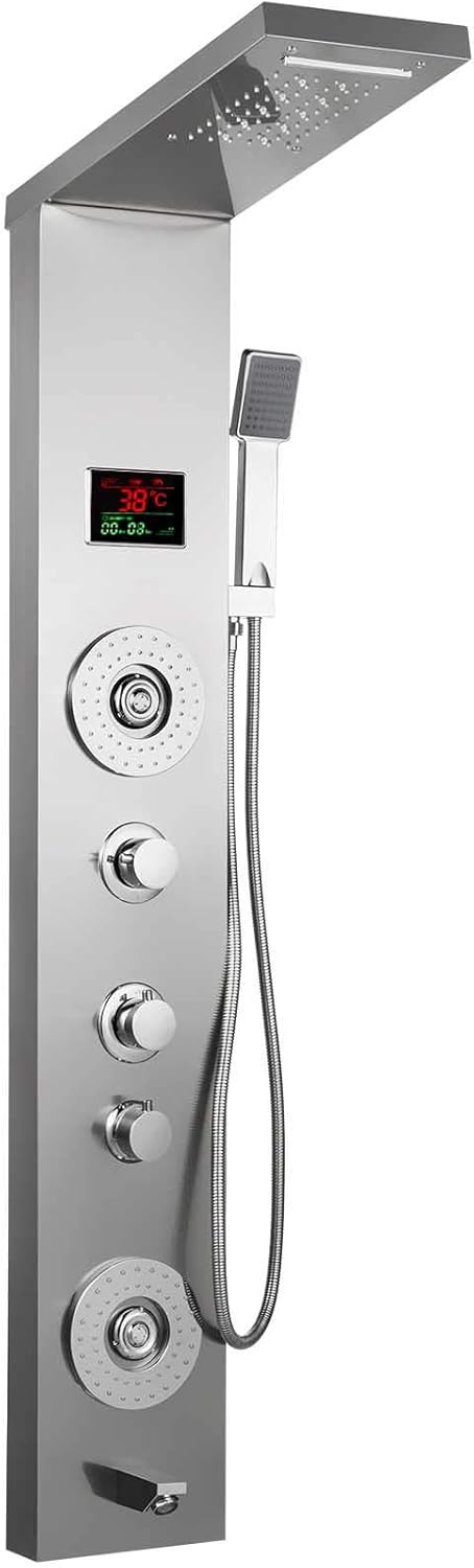 Columna de Ducha de Hidromasaje en Aluminio