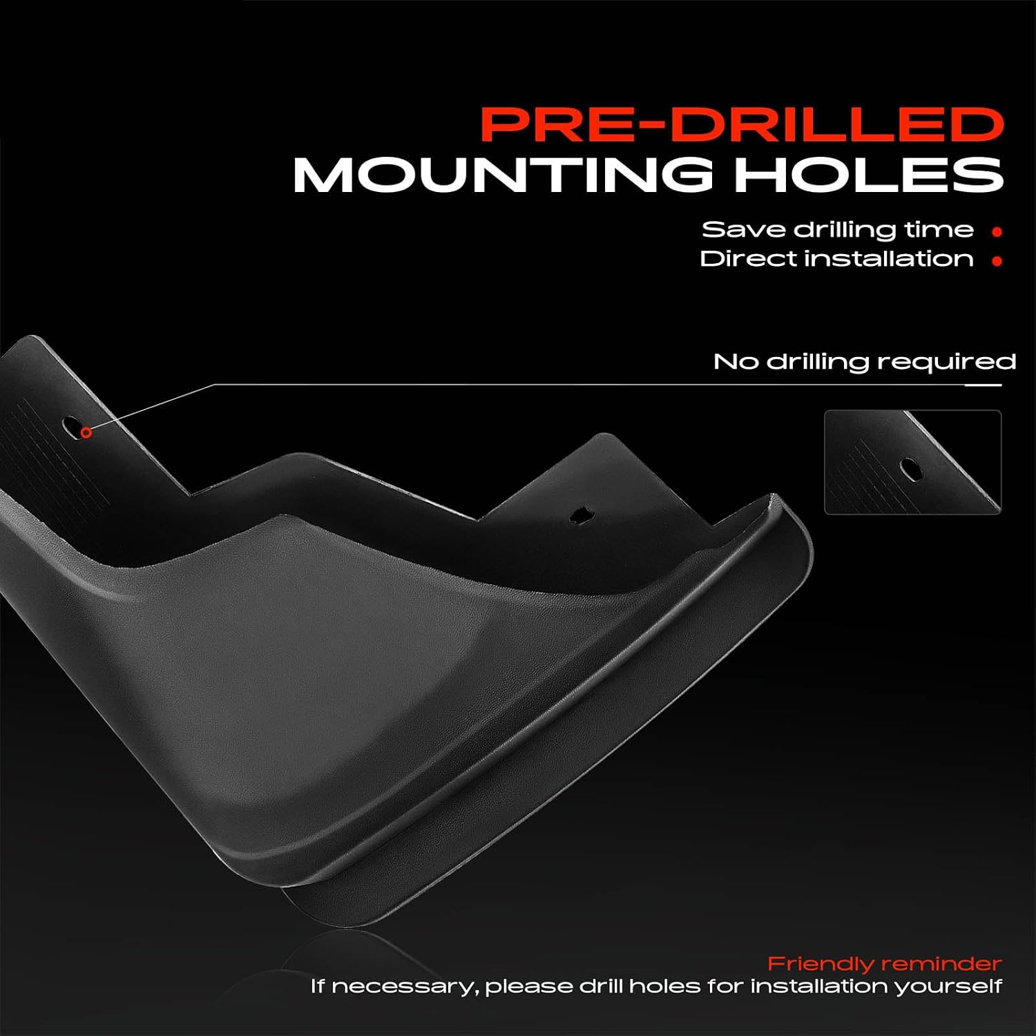 A-Premium Mud Flaps Compatible with Ford Edge 2009-2016 Sport Utility image 5