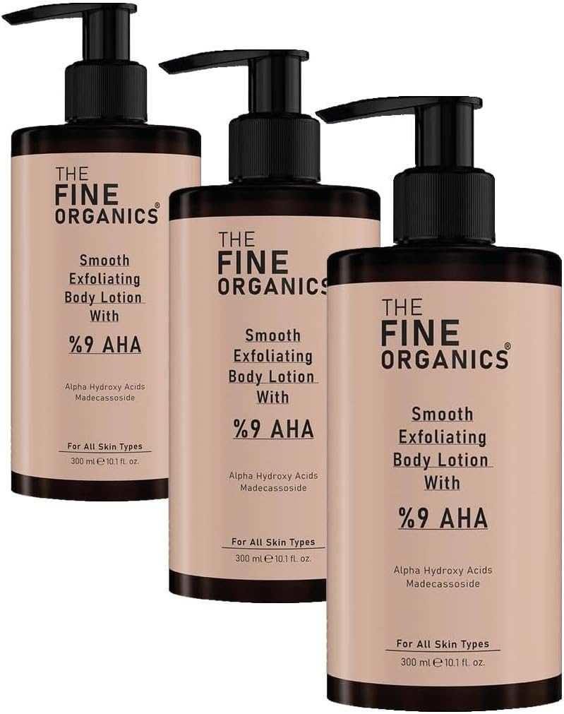 AHA%9 Akne, Leke, Kararma ve Batık Karşıtı Arındırıcı & Aydınlatıcı Vücut Peeling Losyonu (3 paketi)