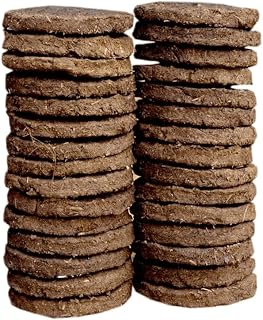 GOOFY TURTLE Rise with DRx Natural Cow Dung Cakes for Pooja, Cooking, Organic Fuel, Traditional Indian Ritual Use