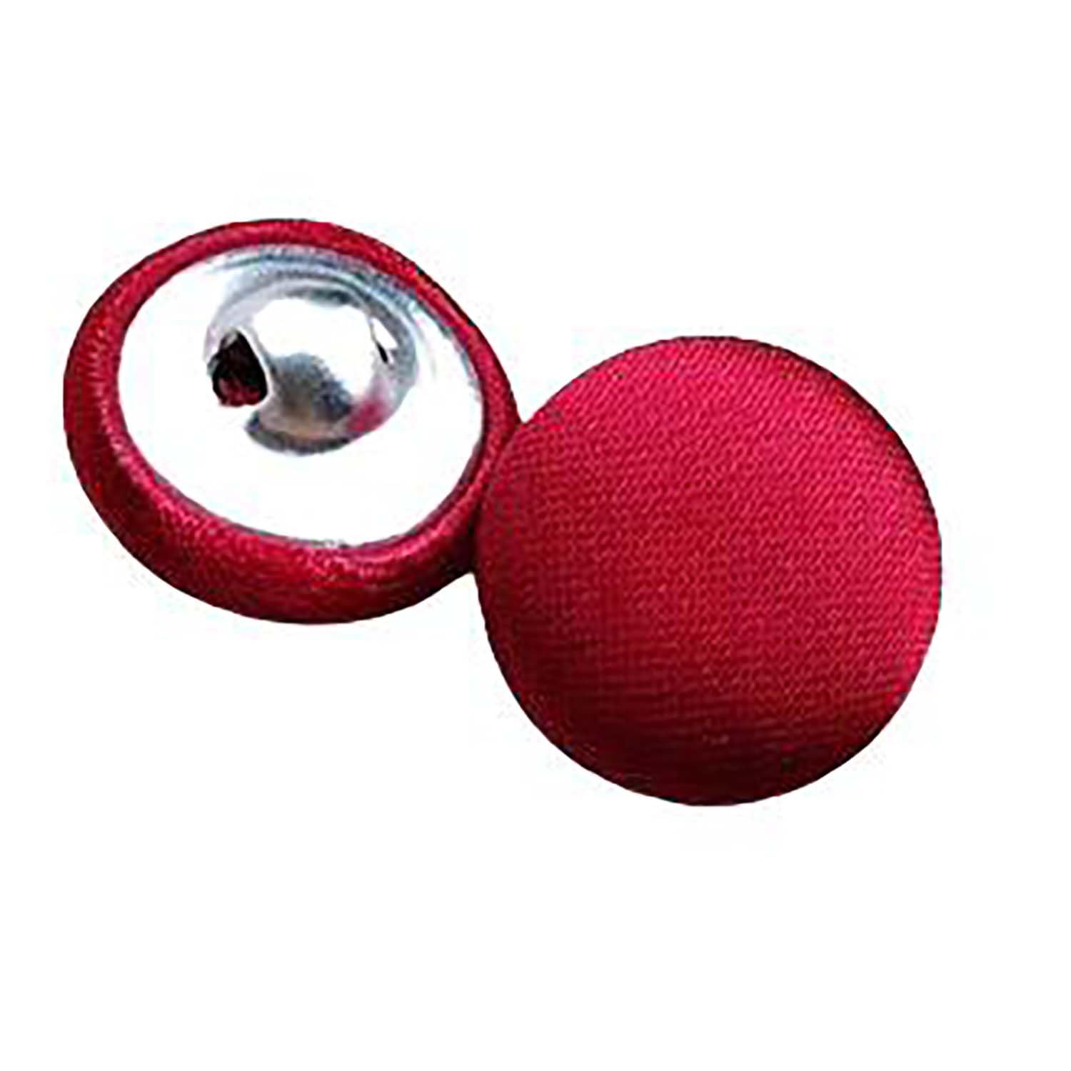 20 Pcs Satin Covered Metal Shank Buttons Cloth Buttons for Wedding Dress Tuxedo Suits