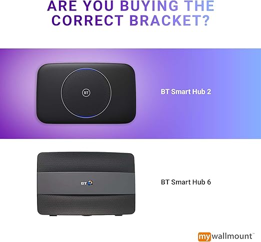 Mywallmount Bt Smart Hub 2 Wall Mount Bracket Complete With Fixings Strong Engineering Plastic Black L18xw4 5xd1 6cm Amazon Co Uk Computers Accessories