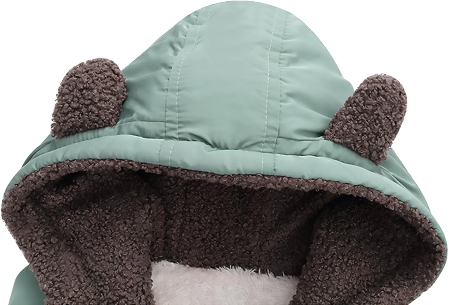 AIWUHE Toddler Boys Girls Hooded Puffer Vest Padded Warm Winter Jacket Sleeveless Bear ears Zipper Up Coat with pocket 1-7Y