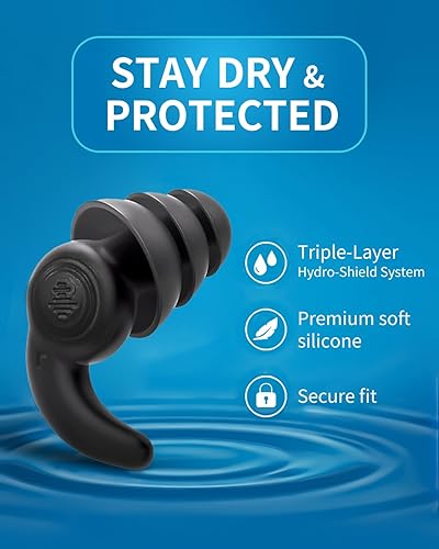 Miniatura 9 de Gafas de natación polarizadas, antivaho y protección UV400, antifugas, incluye tapones para los oídos Pro Swim Hombres Mujeres Adolescentes