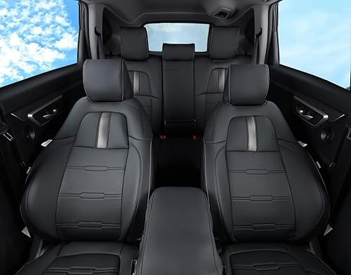 Miniatura 6 de Fundas de asiento de automóvil CRV de ajuste personalizado para Honda CRV 2017 2018 2019 2020 2021 2022 con piel sintética impermeable (juego