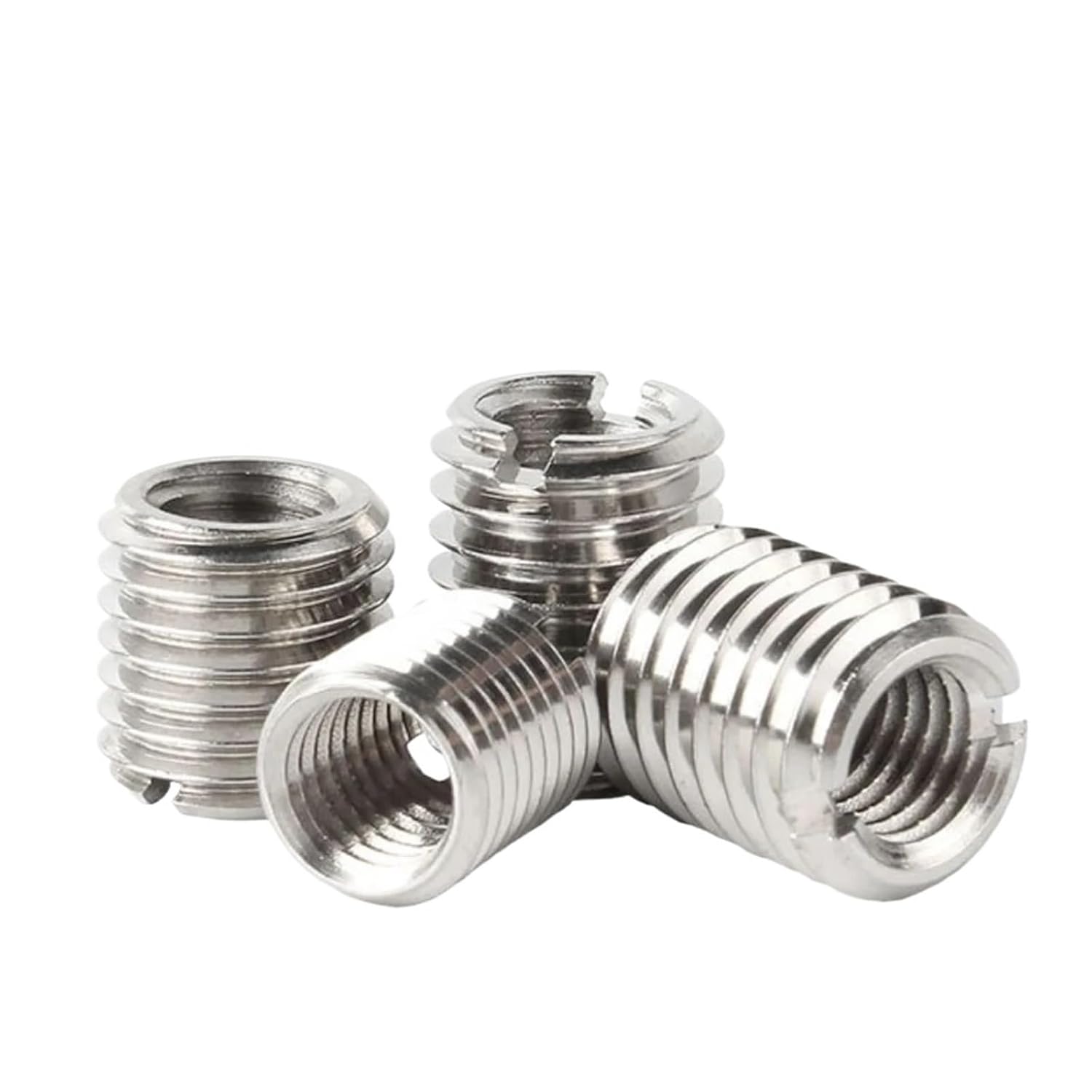 Thread Adapters 50pcs Stainless Steel Slotted Inside Outside Thread Adapter Screw M6 for M8 8mm Male to M6 6mm Female(M6-M8X12X50pcs)